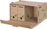 Esselte Archief Container Standaard voor kartonnen dozen, wit/rood