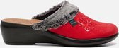 Fly Flot Pantoffels rood Textiel - Dames - Maat 41