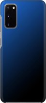 Samsung Galaxy S20 - Hard Case - Deluxe - Fully Printed - Zwart Blauw