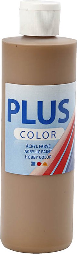 Plus Color Acrylverf - Verf - 250 ml - Light Brown