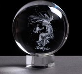Avenir - Luxe Sterrenbeeld Scorpio/Schorpioen - 3D Glazen Bol - Astrologie - Home Decoratie - Cadeau