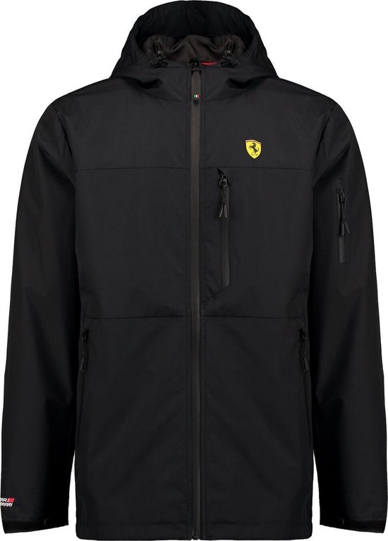 Ferrari - Heren Outdoorjas Rain Jacket - Zwart - Maat L - Ferrari