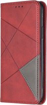 GSMNed - Leren telefoonhoesje rood - Luxe iPhone X/Xs hoesje - portemonnee - pasjeshouder iPhone X/Xs - rood