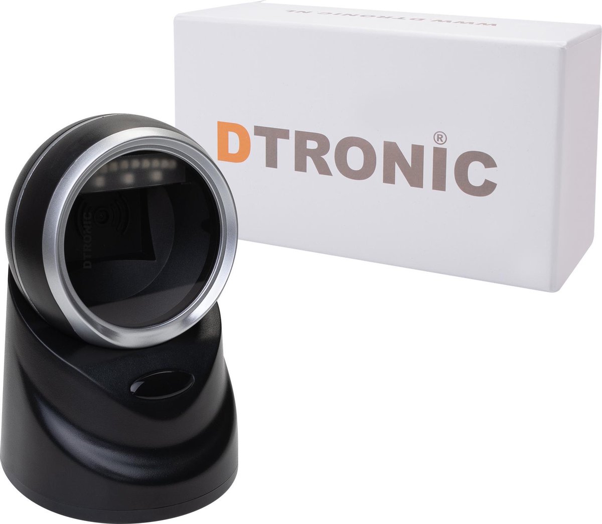 DTRONIC DT3185 tafelscanner – USB Plug & Play – 1D/2D QR – Handsfree barcode scanner – Voor PC, Mac & Linux