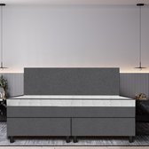 Boxspring De Luxe Traagschuim 160x200 antraciet