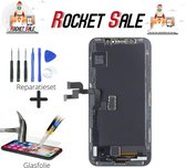 Display / Scherm voor Apple iPhone X - In-cell Kwaliteit - Zwart+Tools+Glasfolie