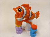 Bellenblazer clown fish oranje met licht en geluid - u koopt een oranje, batterijen zijn gratis.