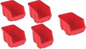 20 stuks A100 Lagerboxen rood ROOD ( L x B x H 163x100x72mm) RED stacking boxes Stapelboxen Magazijnbak Kunststof Stapelkrat Stapelbox Opbergbox