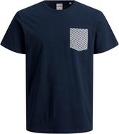 Jack & Jones T-shirt Jcoshape Tee Ss Mix Nl 12193436 Navy Blazer Mannen Maat - L