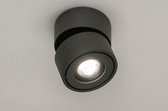 Lumidora Opbouwspot 73446 - Ingebouwd LED - 9.0 Watt - 950 Lumen - 2700 Kelvin - Zwart - Antraciet donkergrijs - Metaal - Buitenlamp - Badkamerlamp - IP65