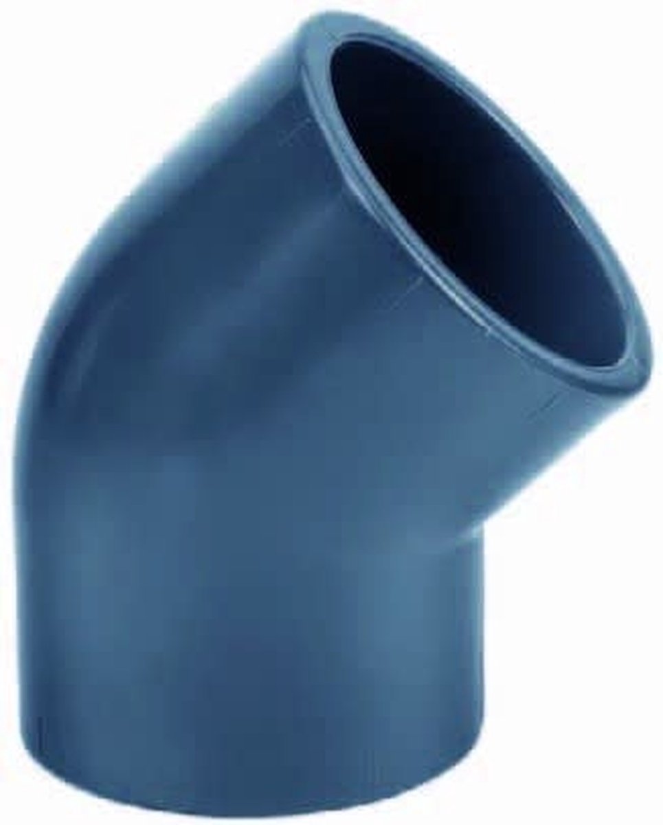 PVC knie 45° - 75 mm - lijmverbinding