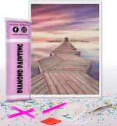Compleet Full Diamond Painting strand - Pier zeezicht voor volwassenen en kinderen - 30x40cm volledig pakket met accessoires - Cadeau tip