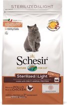 Schesir - Kattenvoer - droogvoer voor katten - Sterilized en Light - Kip - 1,5 KG