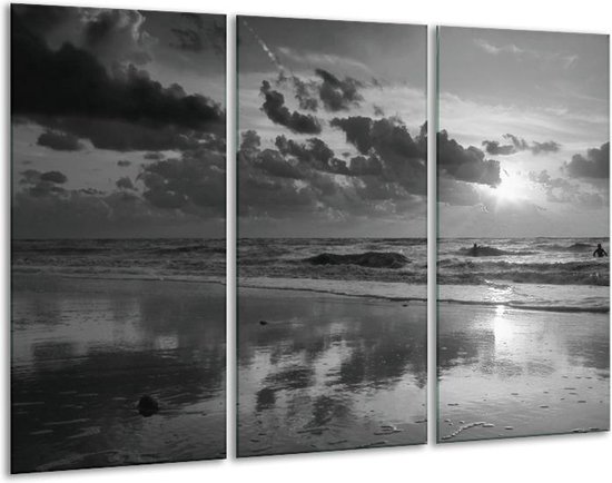 Peinture sur verre Mer | Gris-noir | 120x80cm 3 Liège | Tirage photo sur verre |  F006461