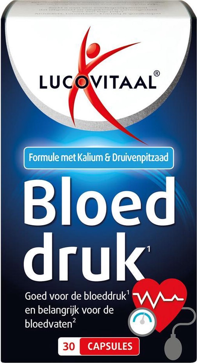 Lucovitaal Bloeddruk Capsules Supplement - 30 capsules