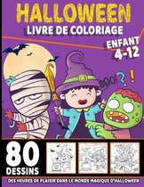 Halloween livre de coloriage enfant 4-12