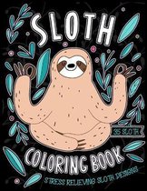 Sloth Coloring Book Stress Relieving Sloth Designs