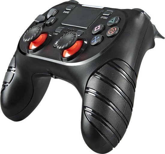 Draadloze controller geschikt voor Playstation 4 met trilfunctie – zwart