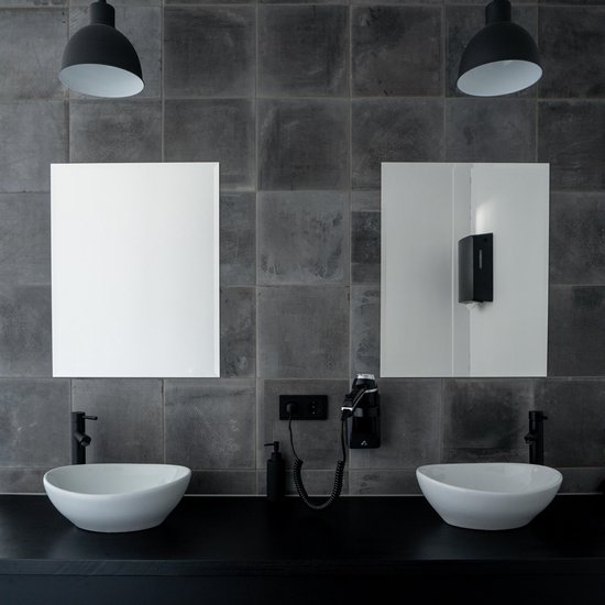 Miroir Sans cadre - Métal argenté - 400 x 1000 mm - Epaisseur 4 mm - Miroir  mural -... | bol.com