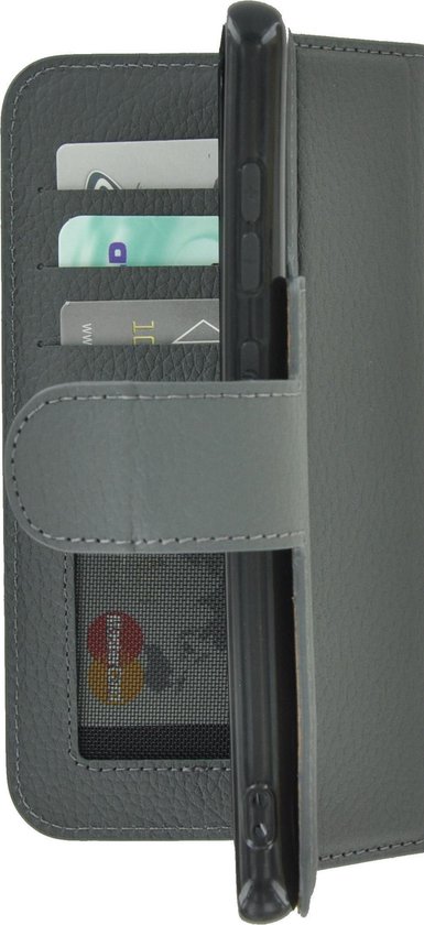 Coque Oppo Find X3 - Coque Oppo Find X3 Pro - Bookcase - Étui portefeuille Oppo Find X3 / Oppo Find X3 Pro en cuir véritable Cuir Grijs