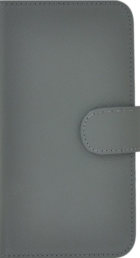 Coque Oppo Find X3 - Coque Oppo Find X3 Pro - Bookcase - Étui portefeuille Oppo Find X3 / Oppo Find X3 Pro en cuir véritable Cuir Grijs