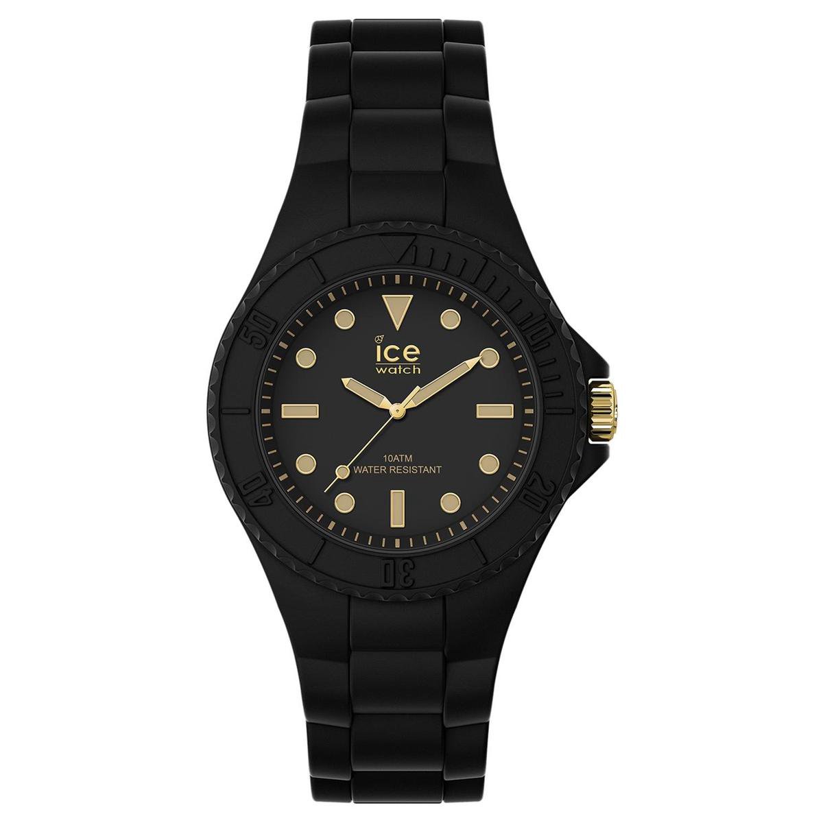 Ice Watch ICE generation - Black gold 019143 Horloge - Siliconen - Zwart - Ã˜ 34 mm