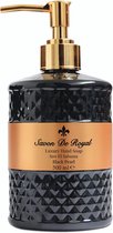 Savon de Royal Luxury Handzeep/ Hand Soap Black Pearl 500 ml - met pompje - hydraterend en verzorgend VEGAN