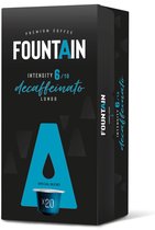 Fountain Capsules Decafeinato Lungo - Aluminium capsules compatibel - Special Blend cafeïnevrije koffie 75% Arabica en 25% Robusta - 20 capsules