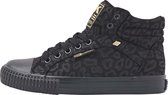 DEE Dames sneakers hoog - Zwarte panterprint - maat 41