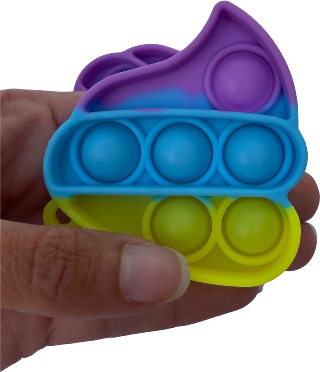 Poop Popit Blij Kind - fidget - pop it - poop - poep - emoji - regenboog - hanger ...