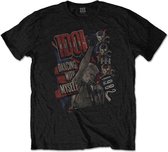 Billy Idol Heren Tshirt -L- Dancing With Myself Zwart