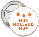 6X Button Hup Holland Hup - voetbal - EK - WK - button - Holland - Nederland