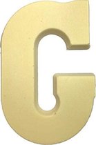 Joe & Mien Ambachtelijke Chocolade letter 'G' - Wit - 1 x 200 gram