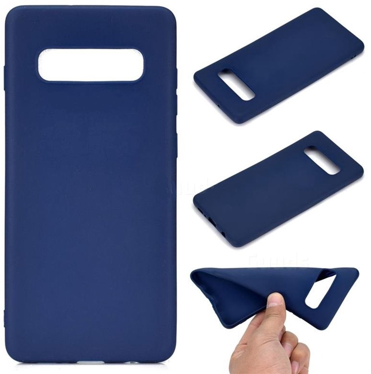 Ntech Hoesje Geschikt Voor Samsung Galaxy S10+ (Plus) Blauw TPU Back Cover Hoesje