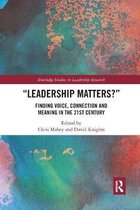 Routledge Studies in Leadership Research- Leadership Matters