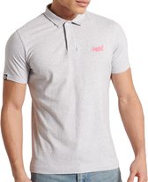 Superdry La Beach Poloshirt - Mannen - lichtgrijs