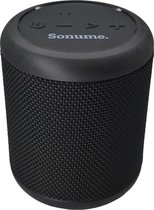 Sonume Go - Draagbare Bluetooth Speaker - 9 Uur Batterij - 360° Sound - Compact - Krachtig Geluid - Diepe Bass - IPX6 Waterproof - Bluetooth 5.0 - Zwart