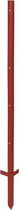 AKO Hoekstaal-paal rood gelakt 3mm, 115cm (10 stuks)