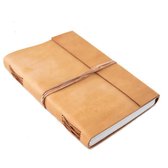 Moodadventures | Notitieboek Buffelleer XL | Dagboek | Gerecycled Papier | Travelbook