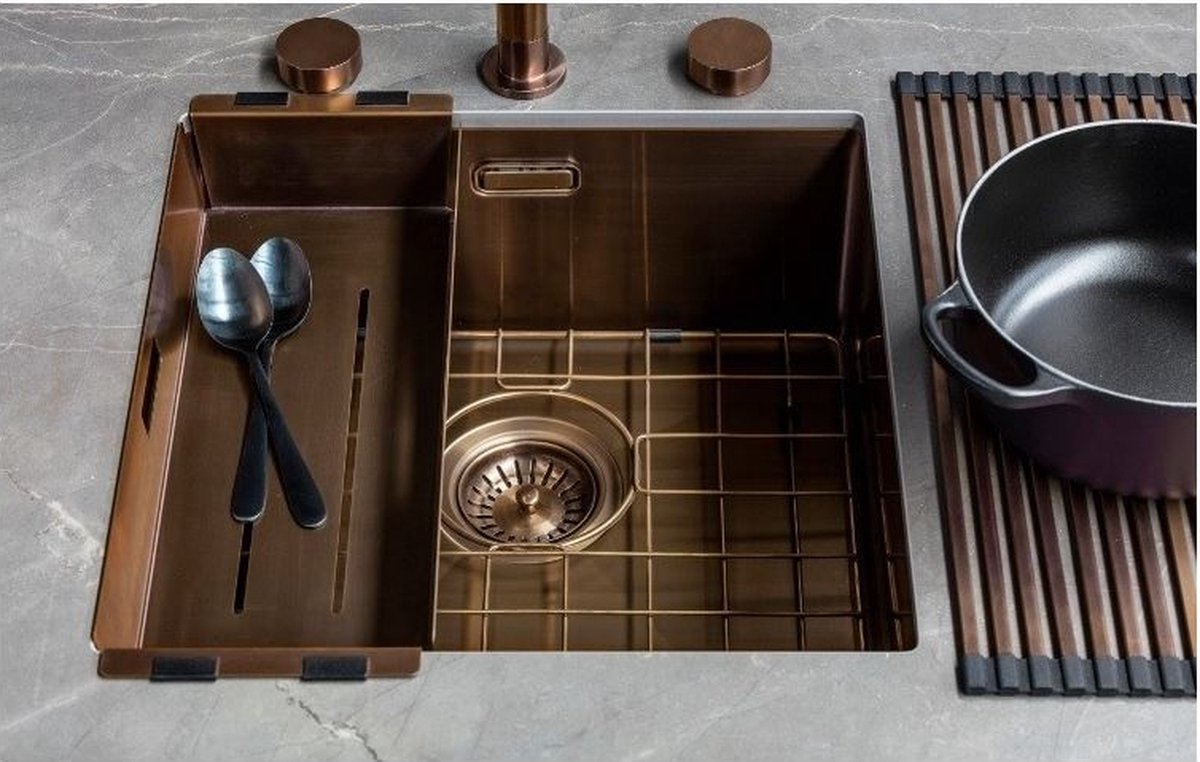 Lanesto Urban Copper / Koper 613 40x40 spoelbak