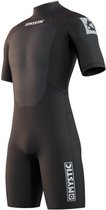 Mystic Brand Shorty 3/2mm Back-Zip  Wetsuit - Maat XL  - Mannen - Zwart/Wit