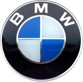 Set van 4 BMW stickers 65mm - Velgen - Winterbanden - Velg - All season banden - Naafdoppen -Naafkappen -Ontvochtiger - Ruitenkrabber - Vorst - Regen - stickers - logo - embleem