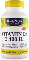 Vitamine D3 2400 IU (360 Softgels) - Healthy Origins