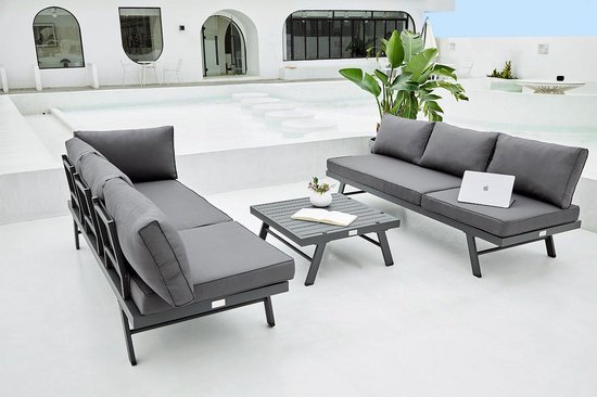 Feel Home - Alu Loungeset - Modica all in one - 8 opties - Feelhome