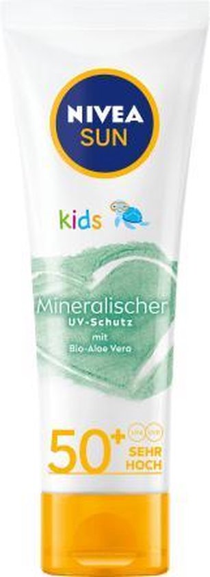 NIVEA SUN Zonnecrème Gezicht, Kinderen, minerale UV-bescherming, SPF 50+, 50 ml