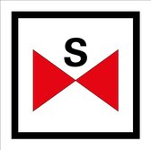 Sprinklerafsluiter sticker 150 x 150 mm