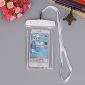 Fiory Waterdicht GSM Hoesje-Zakje| Dry Bag Phone| Phone Pouch| GSM Case| Water Bestendig| 3.5 tm 6 inch| Wit / Transparant