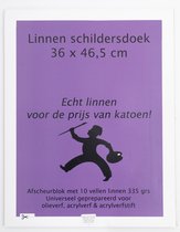 Linnen Schildersdoek Blok - 10 Vellen - 36 x 46,5 cm
