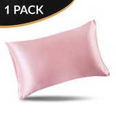 Satijnen Kussensloop 60X70 - Beauty kussensloop - Anti Allergie - Pink Pillowcase - Satijn - 1 Stuk Roze
