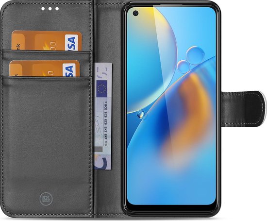 Couverture de livre OPPO A74 4G Wit avec porte-cartes